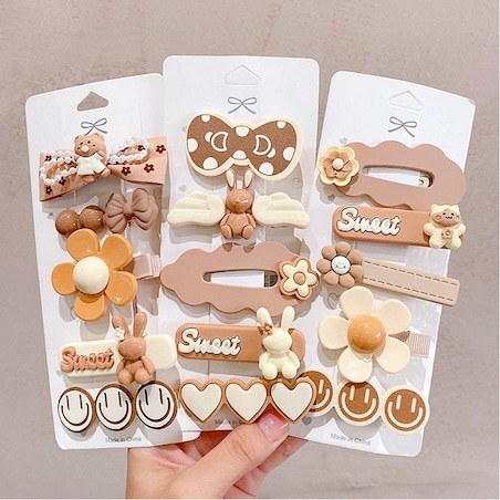 Zestaw 5 sztuk spinek 5w1 wsuwek do włosów sweet KRÓLICZKI SP279