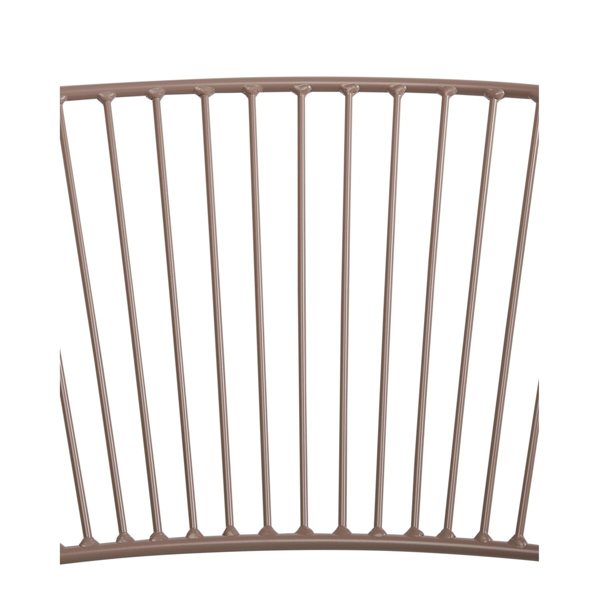 Zestaw 2 metalowych krzeseł do jadalni beżowy RIGBY