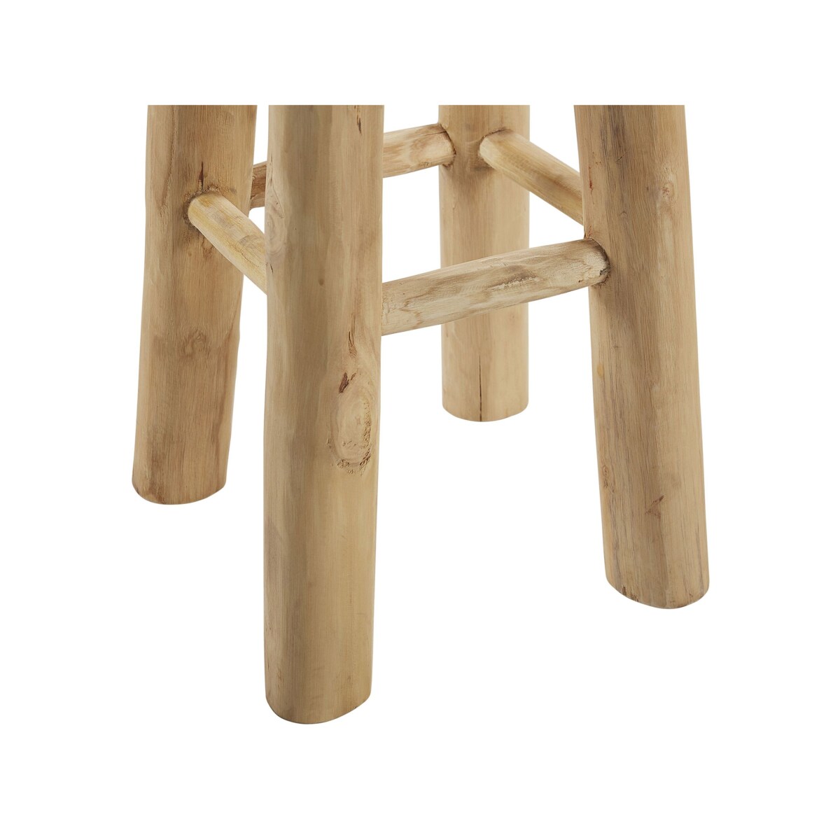 Stołek barowy skórzany brązowy WALTON