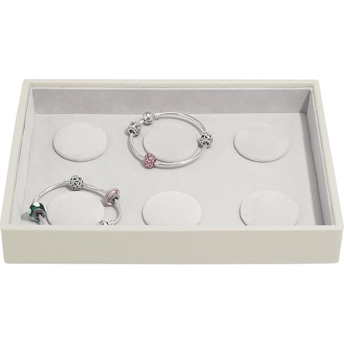 Szkatułka na bransoletki charms Stackers classic jasnobeżowa