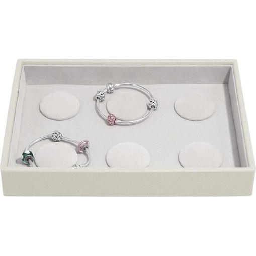 Szkatułka na bransoletki charms Stackers classic jasnobeżowa