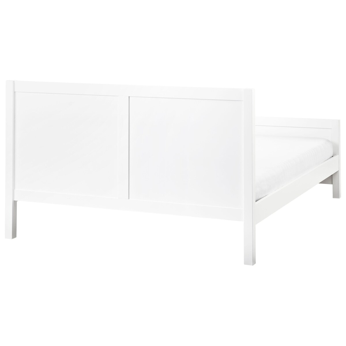 Łóżko Drewno CHAMPAGNAT 160 x 200 cm Biały