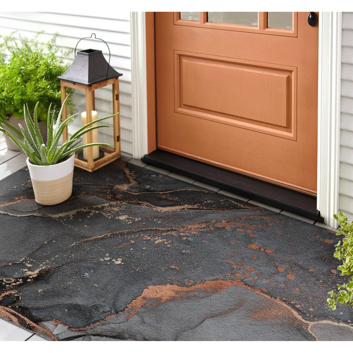 Wycieraczka zewnętrzna XXL Szary marmur 150x100cm