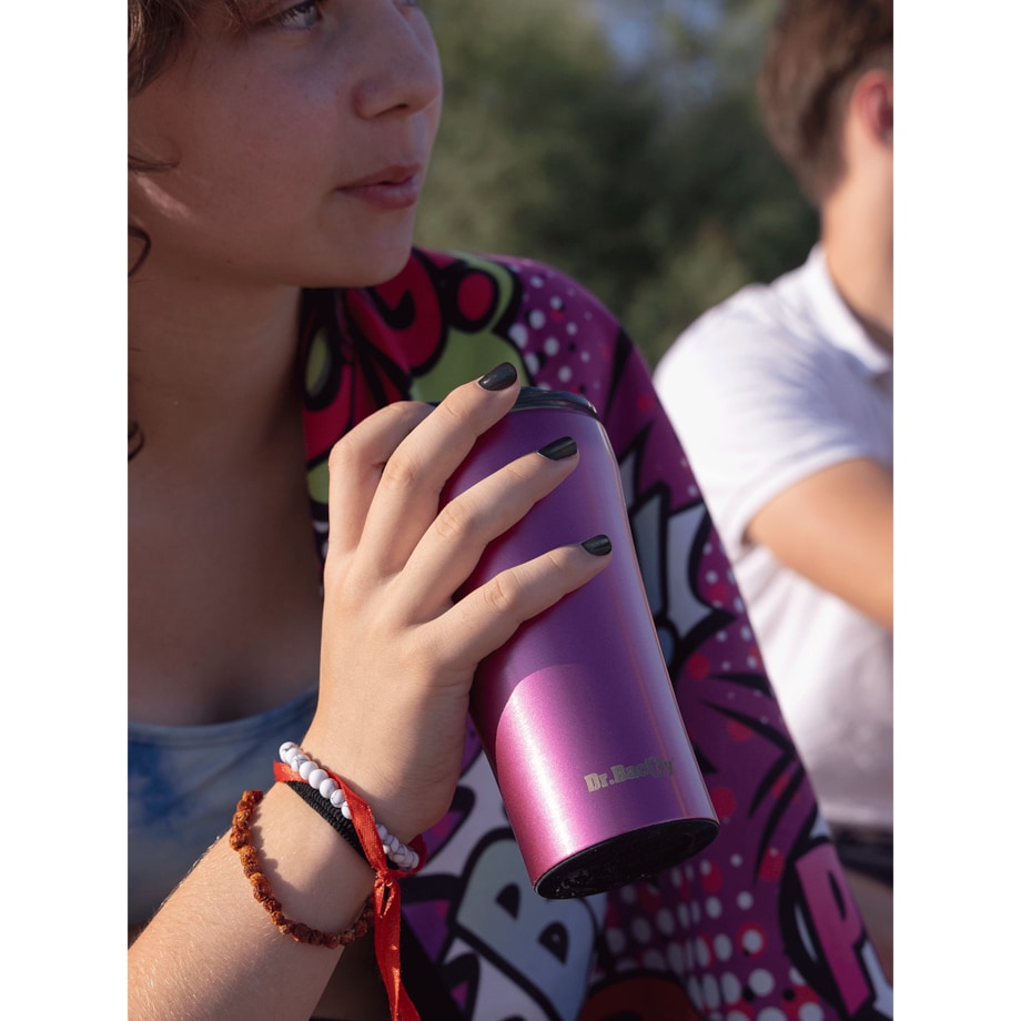 Kubek termiczny na kawę Dr.Bacty Apollo 2.0 - Oda do młodości - 360 ml - Pink