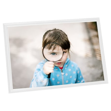vidaXL Ramki na zdjęcia, 3 szt., stojące, białe, 13x18 cm, MDF