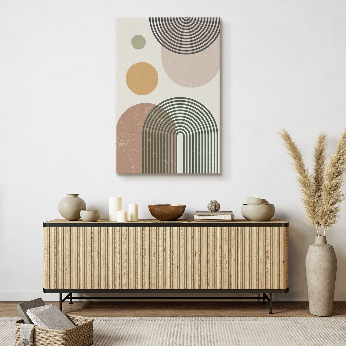 Obraz Kształty Geometryczne Aztecki Styl 80x120cm