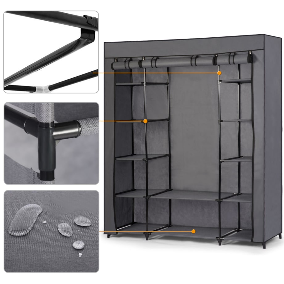 Szafa tekstylna garderoba materiałowa Massido 680000