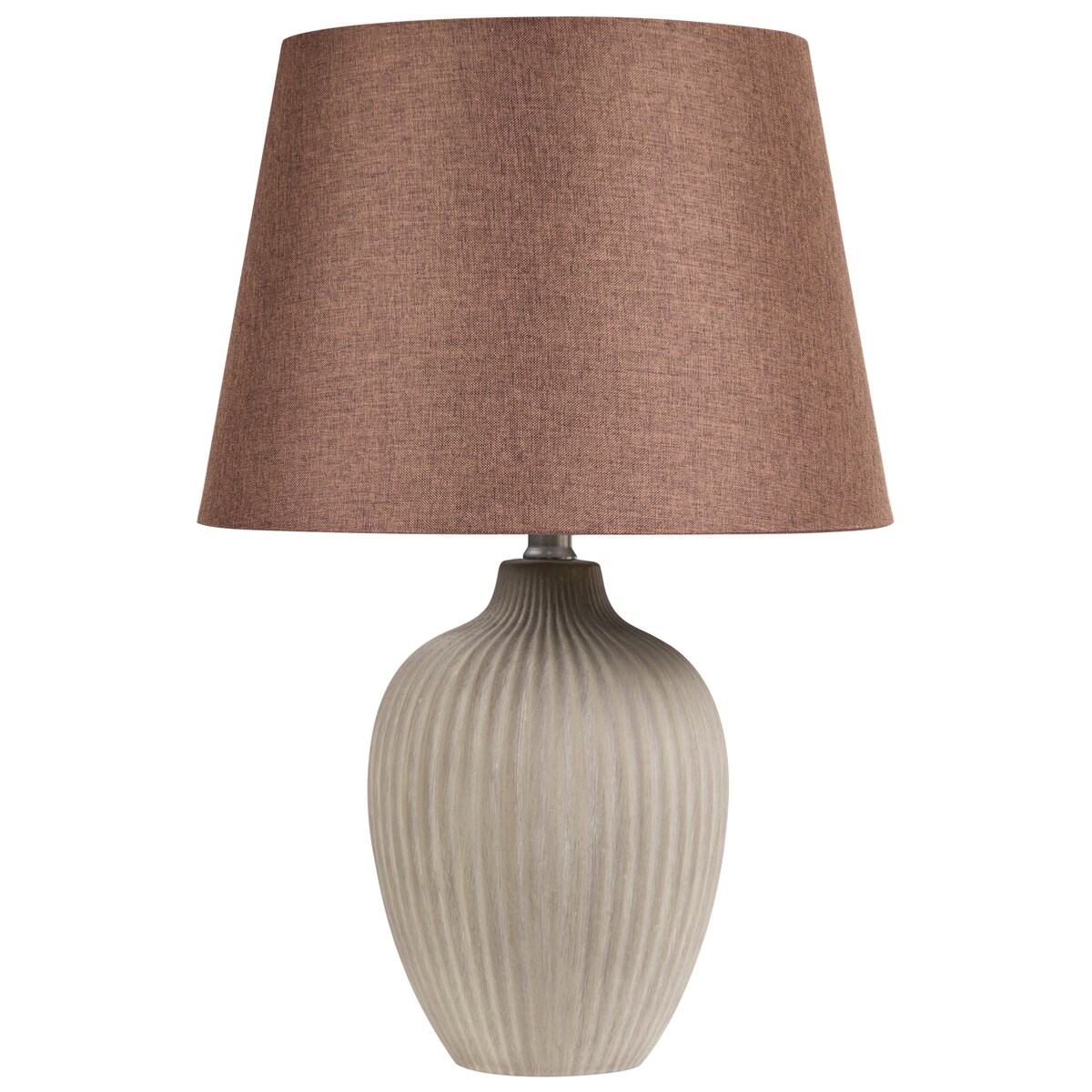 Lampa stołowa FERGUS Ceramika Brązowy