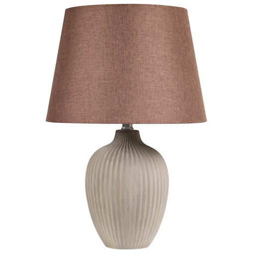 Lampa stołowa FERGUS Ceramika Brązowy
