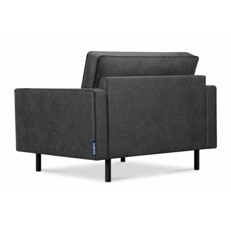 KONSIMO INVIA Wygodne krzesło w stylu loft koloru grafitowego