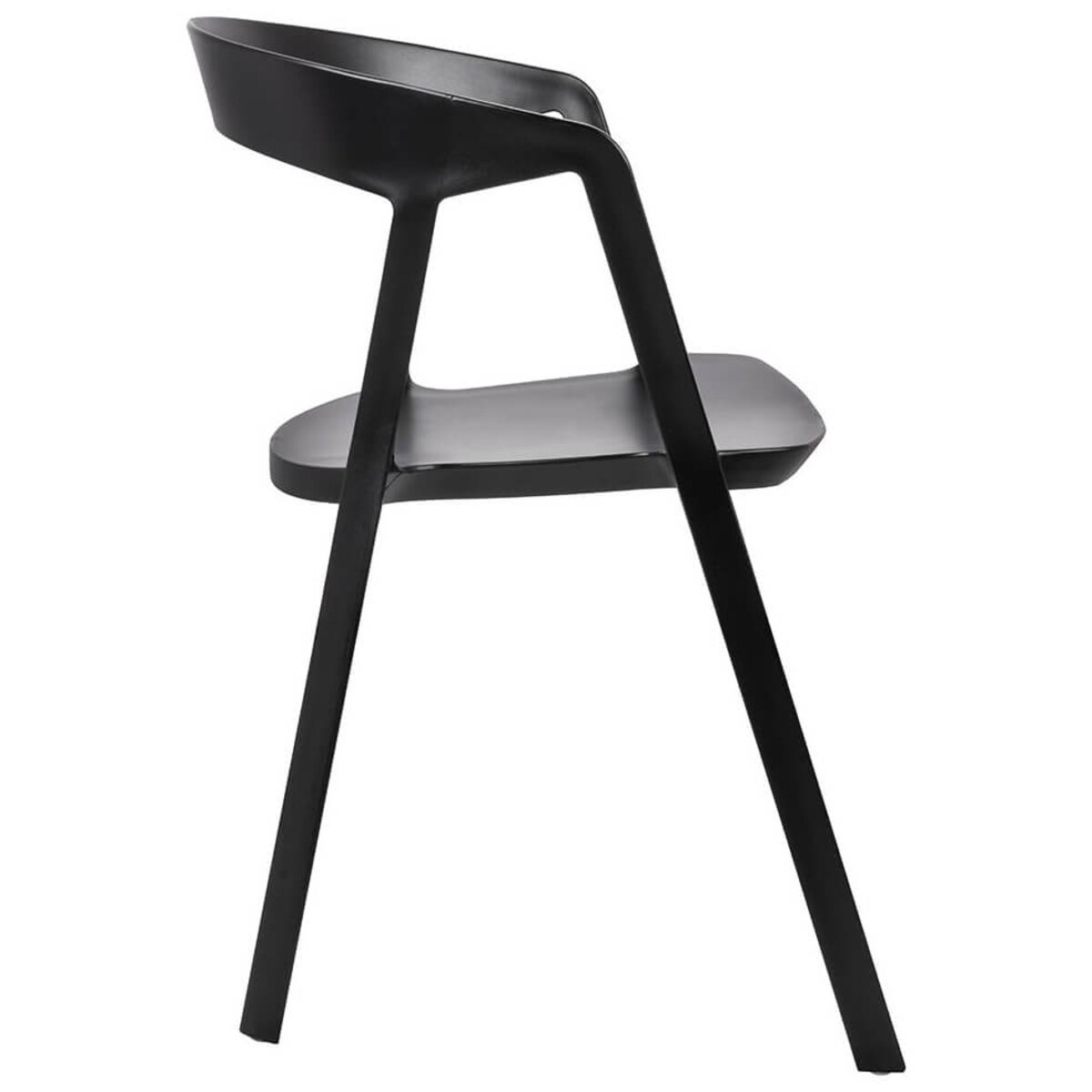 Minimalistyczne krzesło Vibia 210-APP.BLACK King Home czarne