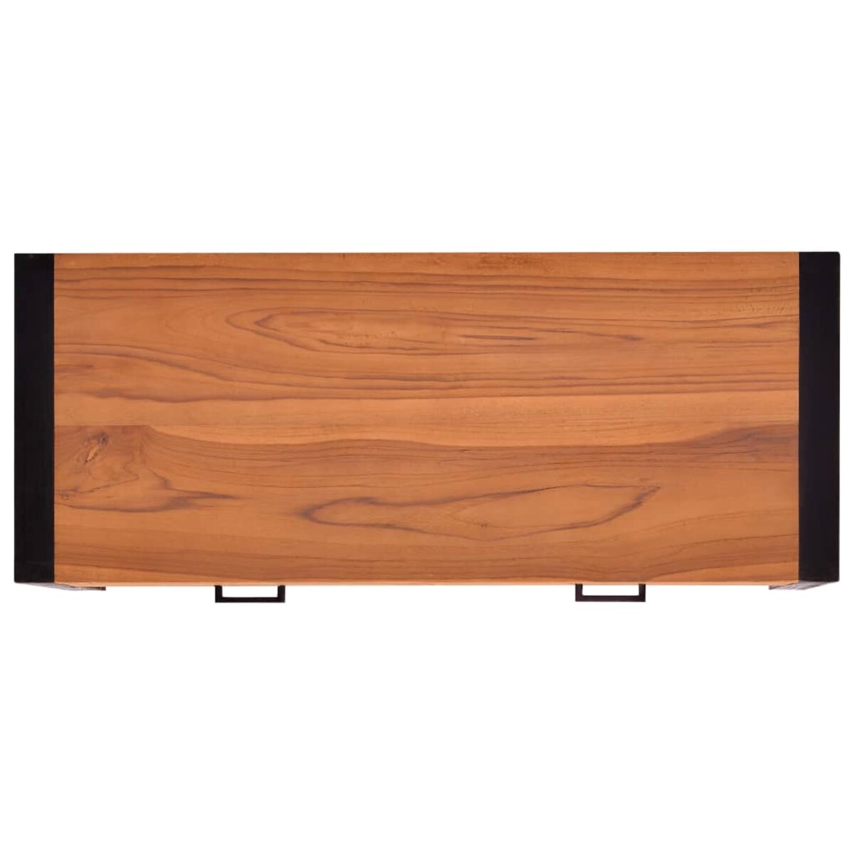 vidaXL Biurko z 2 szufladami, 100x40x75 cm, drewno tekowe