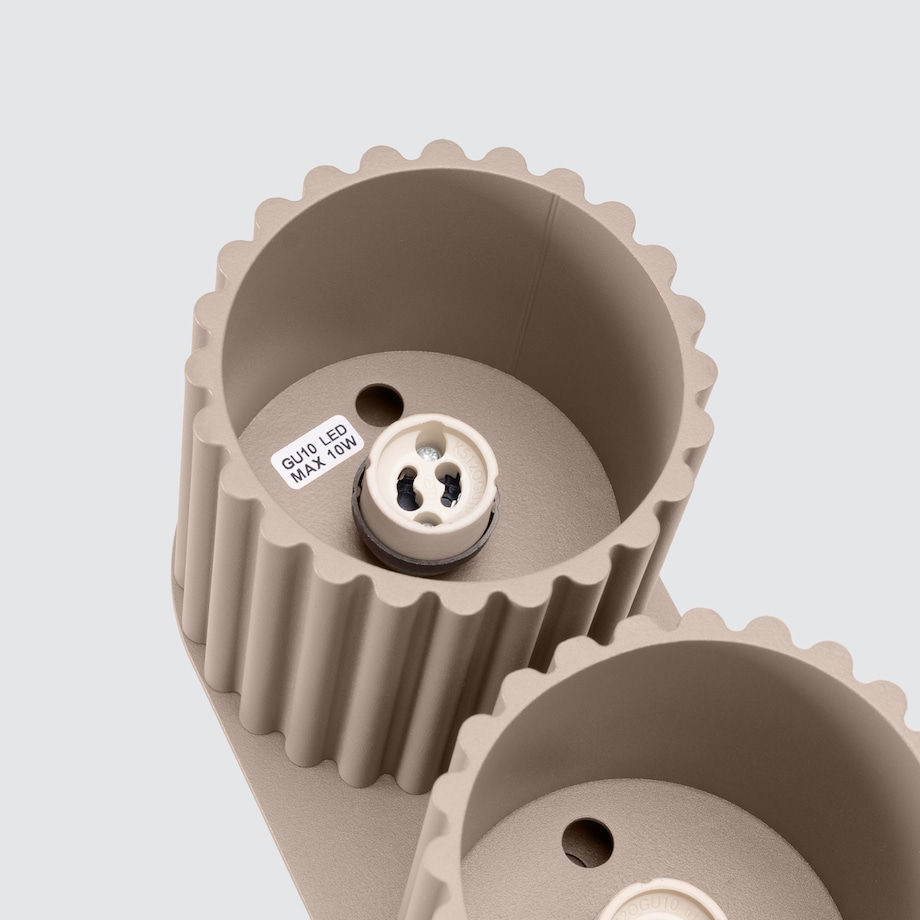 Plafon AURA 2 taupe GU10