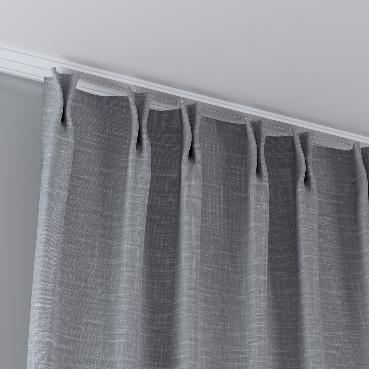 Zasłona na haczykach flex podwójnych 130x245 szary