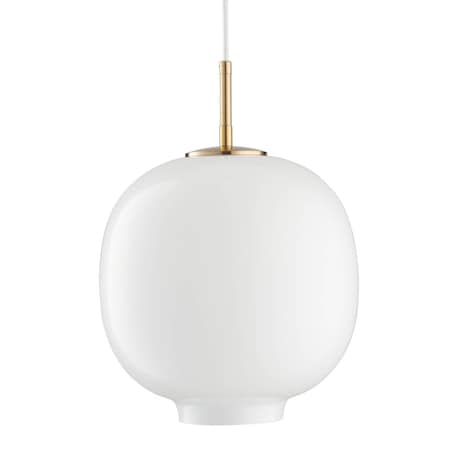Szklana lampa wisząca Boni ST-9960P/S white metal kulista do salonu biała