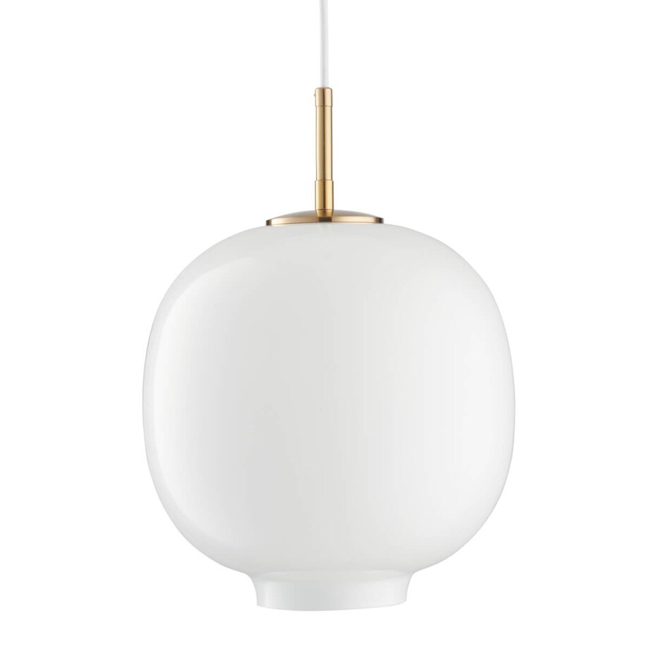 Szklana lampa wisząca Boni ST-9960P/S white metal kulista do salonu biała
