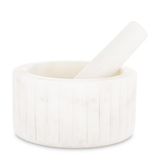 Moździerz kuchenny marmurowy biały Ø 14x7 cm BIANCO