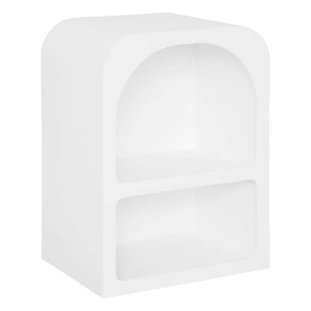 Półka na ścianę biała SOLEYA, 40 x 30 x 55 cm