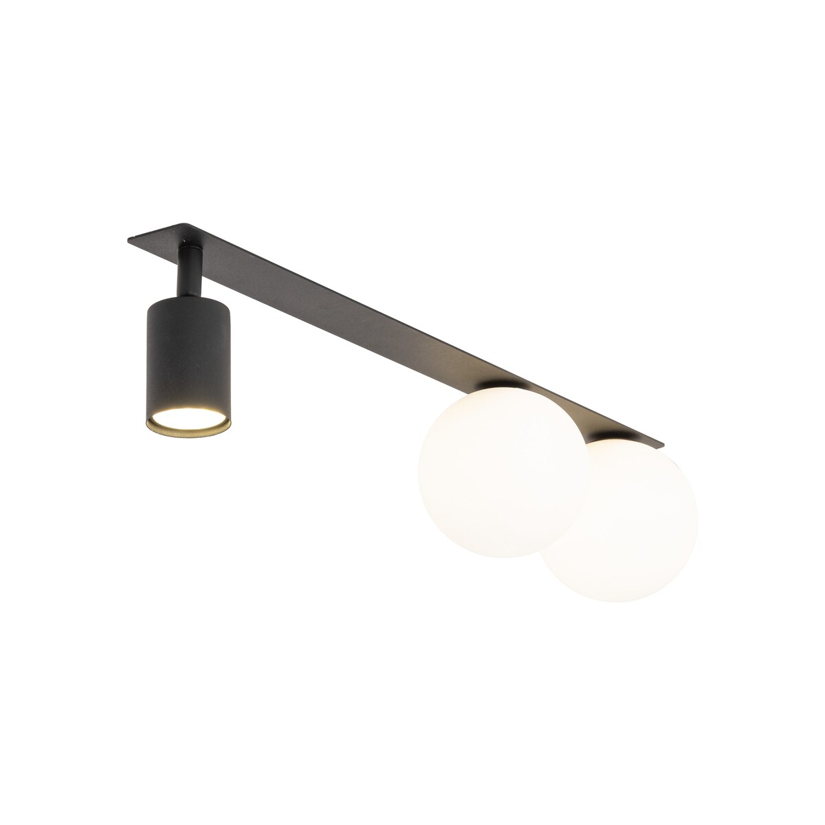 Lampa Sufitowa Podtynkowa z Reflektorem VOX 10928 Biało-Czarna 3-Punktowa TK Lighting