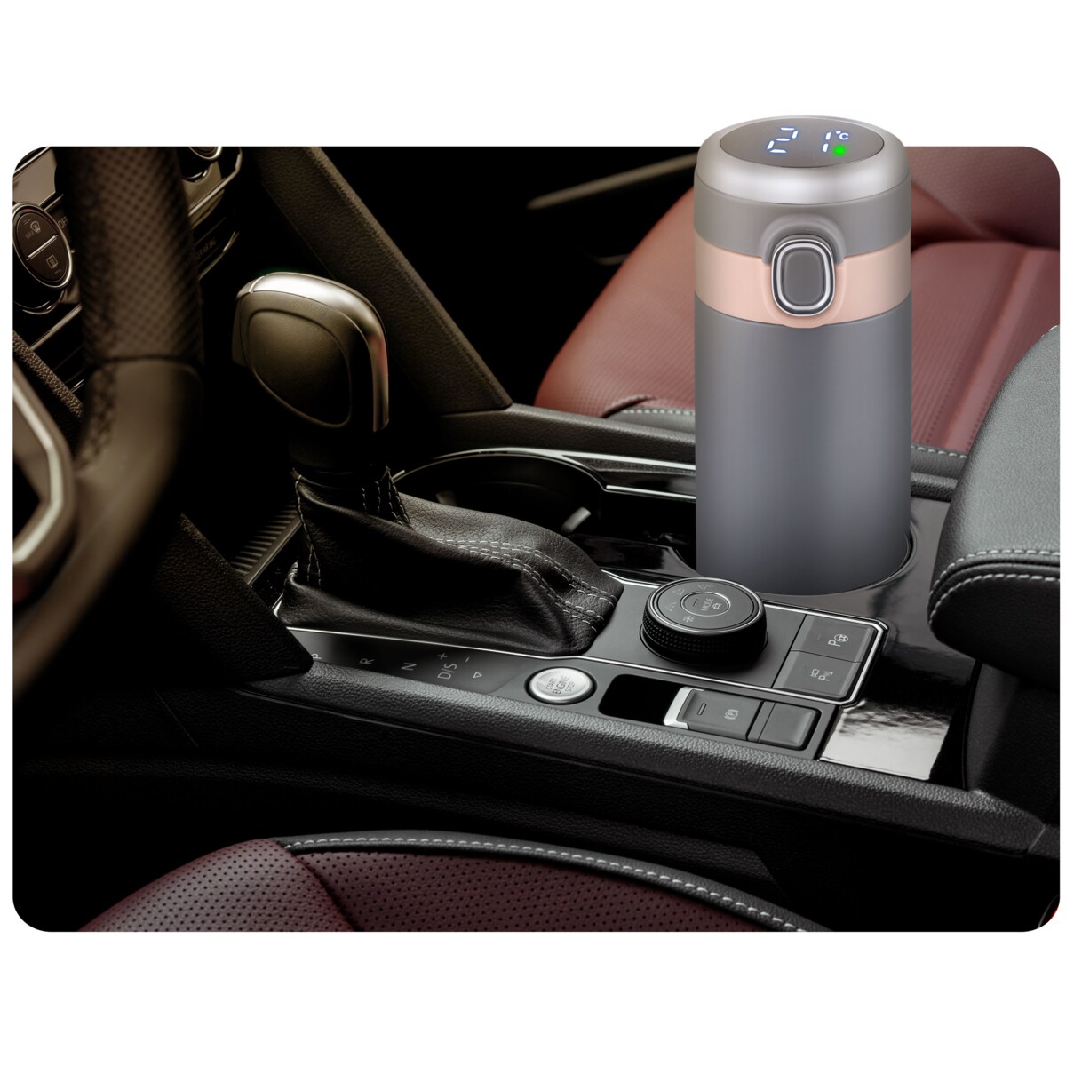 Kubek termiczny z wyświetlaczem termos do samochodu Berdsen