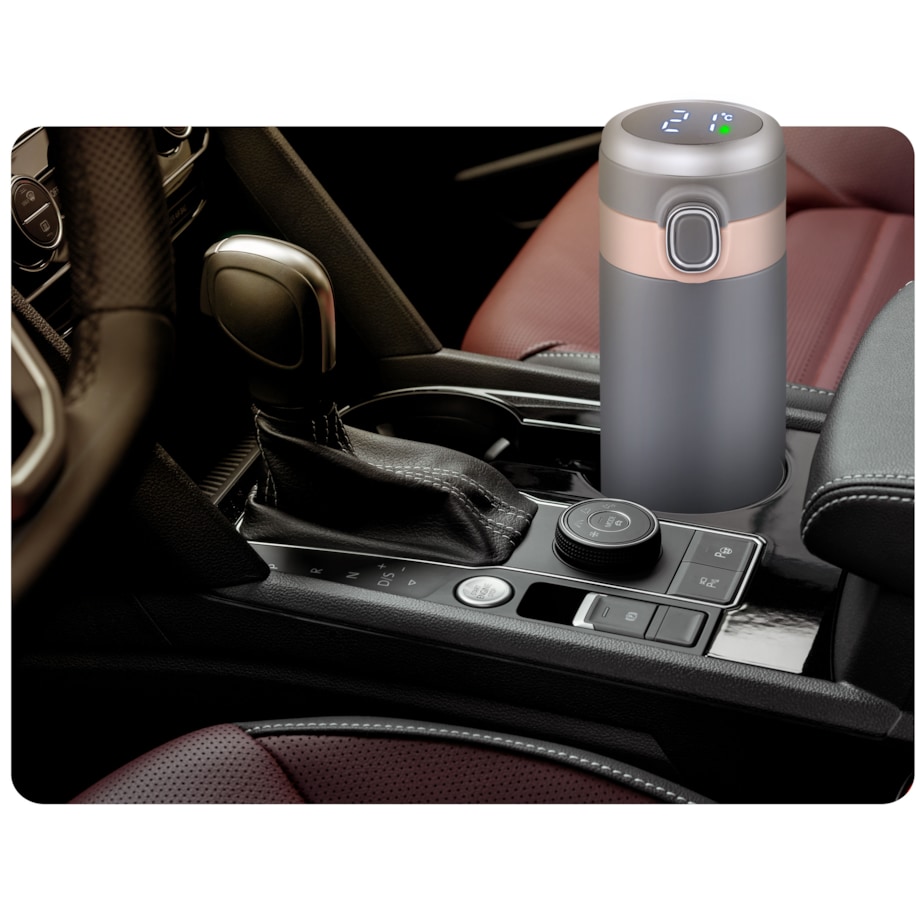 Kubek termiczny z wyświetlaczem termos do samochodu Berdsen