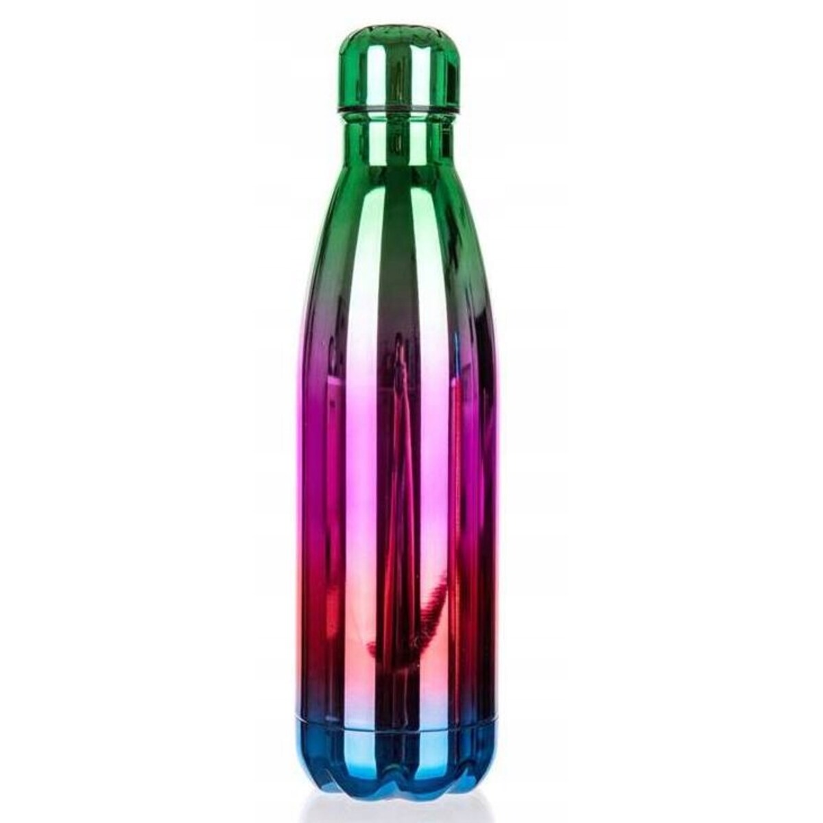 BUTELKA PODRÓŻNA TERMICZNA termos 500 ml TĘCZOWA na napoje kawę prezent