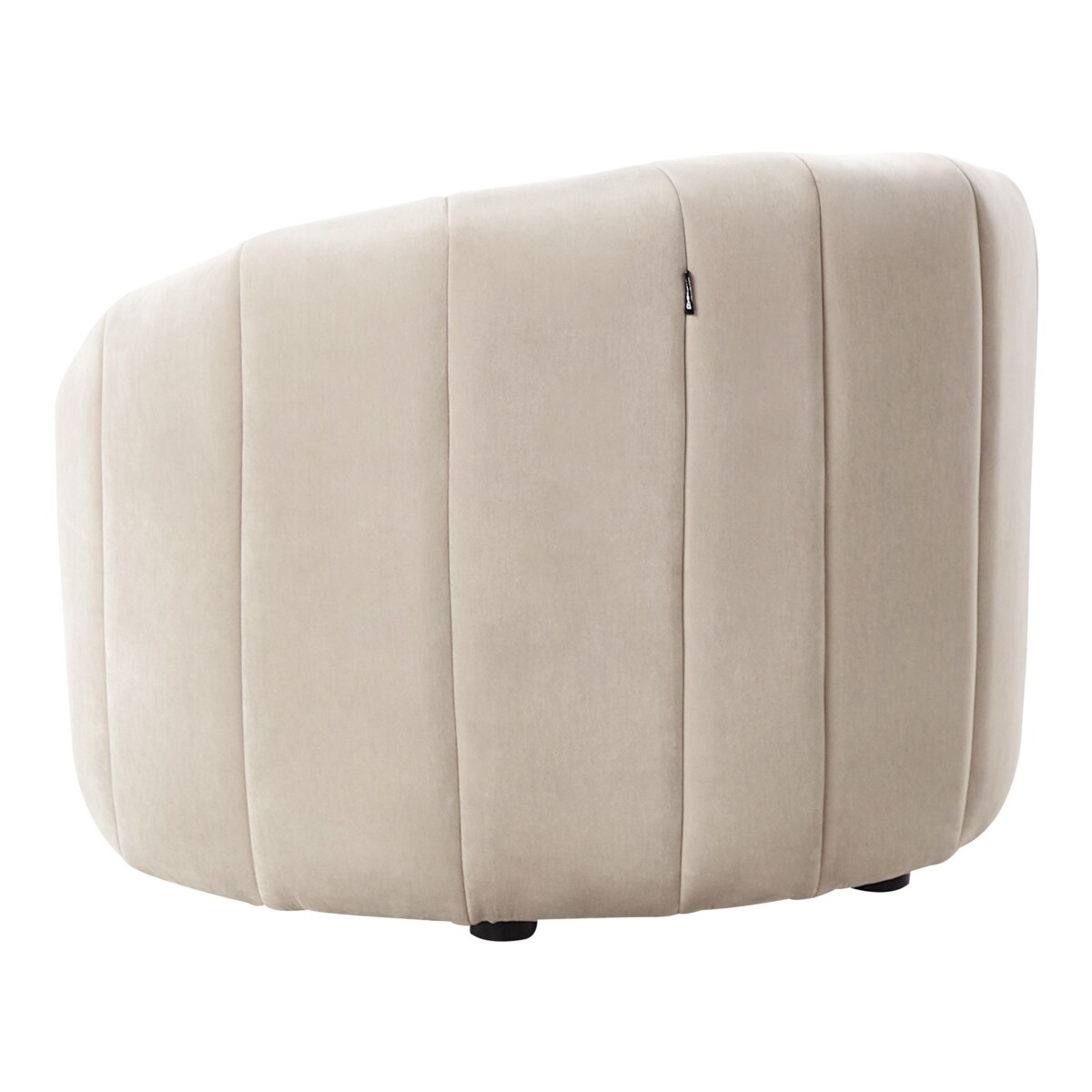 Komplet wypoczynkowy welurowy 6-osobowy beżowy MALUNG