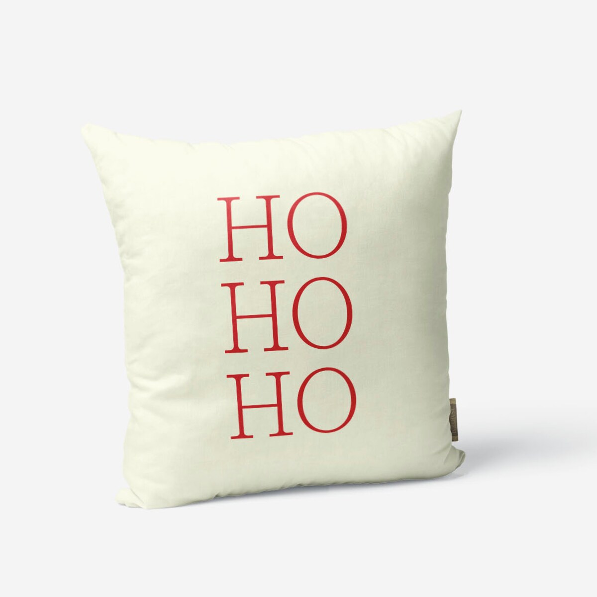 Poduszka świąteczna - Ho Ho Ho - beżowa 45x45 cm