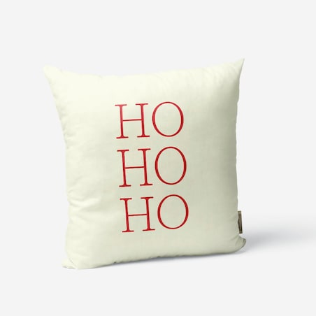 Poduszka świąteczna - Ho Ho Ho - beżowa 45x45 cm