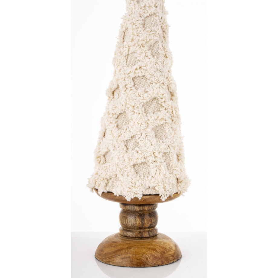 Figurka choinka 40x12x12 cm FAZIO beżowa niska