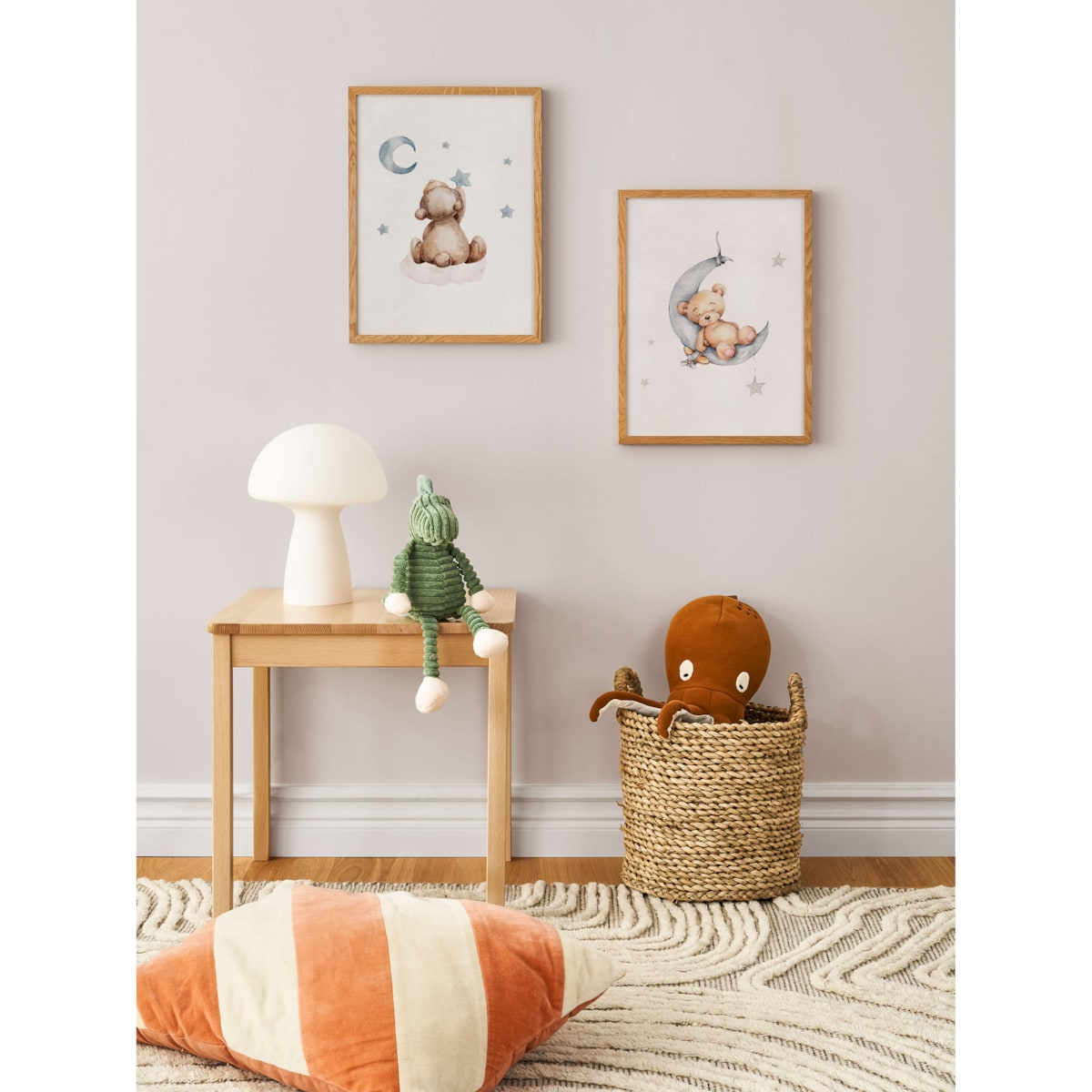 Poster Story, Plakat, Obraz - Miś Zbierający Gwiazdy, wymiary 60 x 84 cm