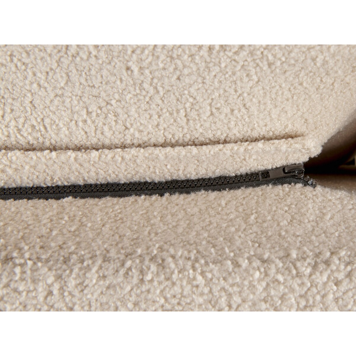 Łóżko boucle 140 x 200 cm beżowe MELLE