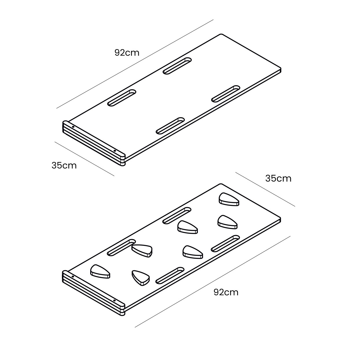 Small Dream Rocker Białe Drewno & Zjeżdżalnia