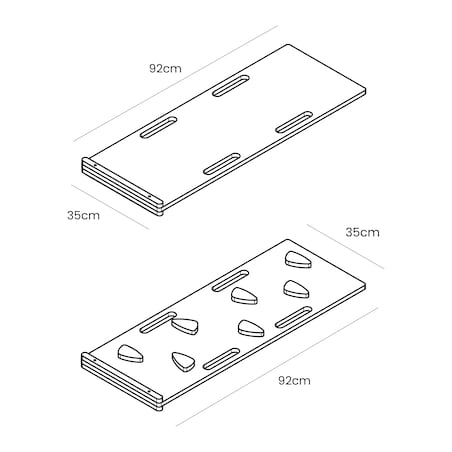 Small Dream Rocker Białe Drewno & Zjeżdżalnia
