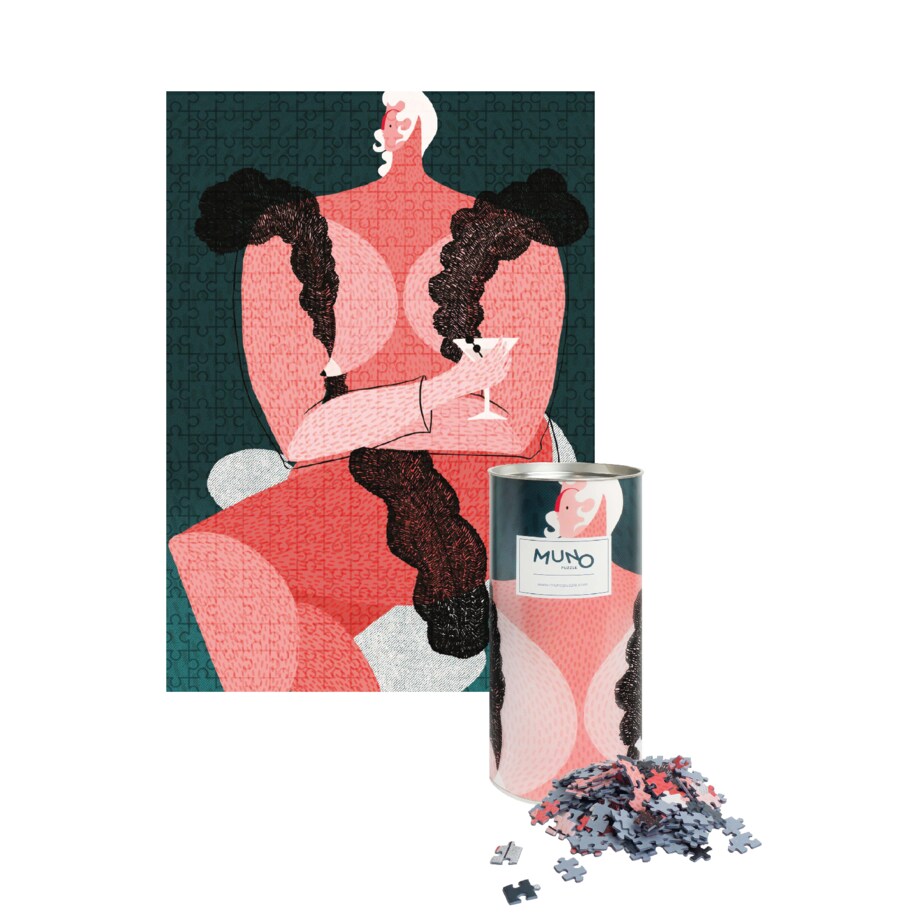 Muno Puzzle "Stay Home" by Mary Zaleska Puzzle 500 el. w ozdobnej tubie