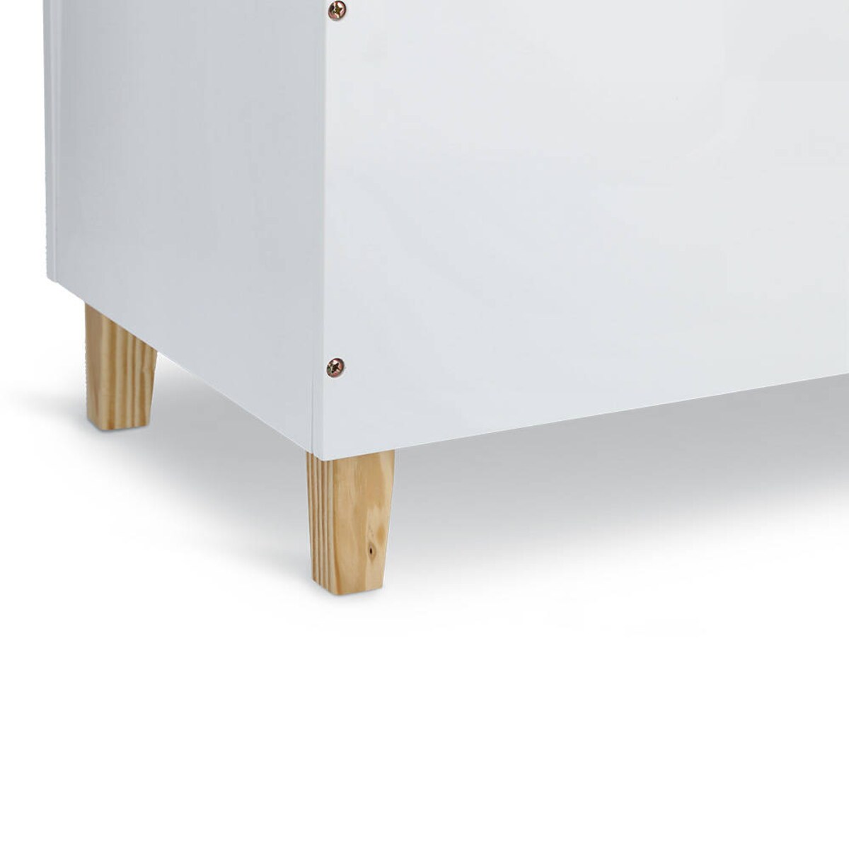 Drewniana skrzynia na zabawki CHMURKA, ława, 60 cm