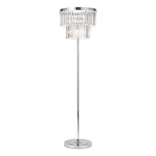 Podłogowa lampa salonowa Angel ANG4908 Dar Lighting glamour kryształ chrom