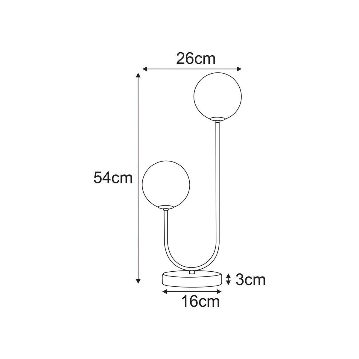 Lampka stołowa K-5997 z serii SPARK
