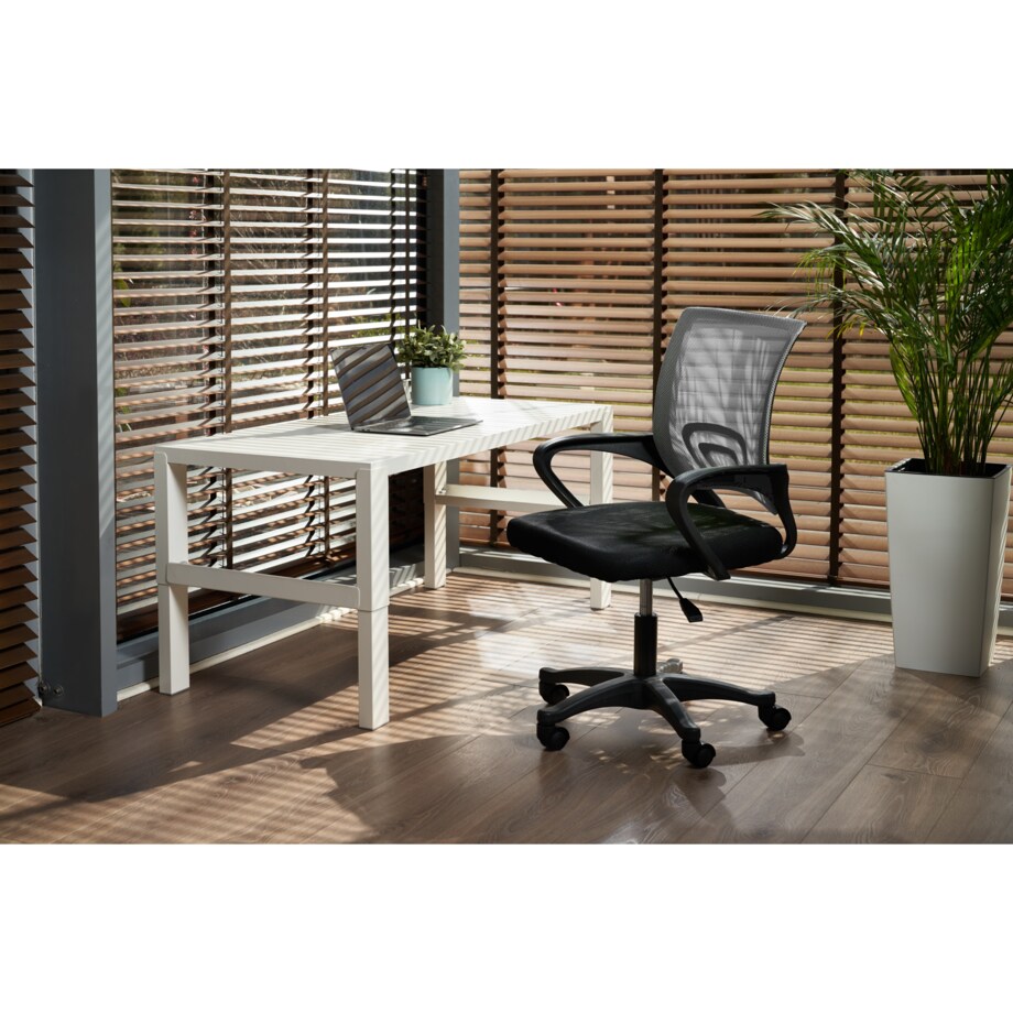 Krzesło Obrotowe Fotel Do Biurka Biura Smart Czarny/Szary (Nowy Kod)