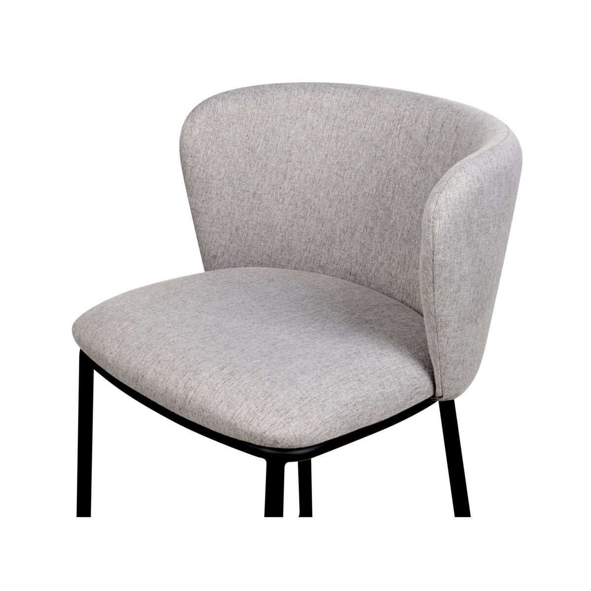 Zestaw 2 krzeseł barowych szary MINA