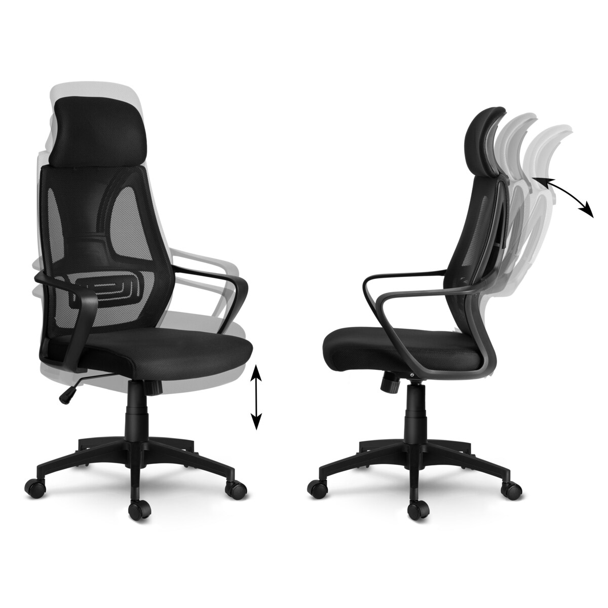 Fotel biurowy obrotowy krzesło mikrosiatka Sofotel Praga