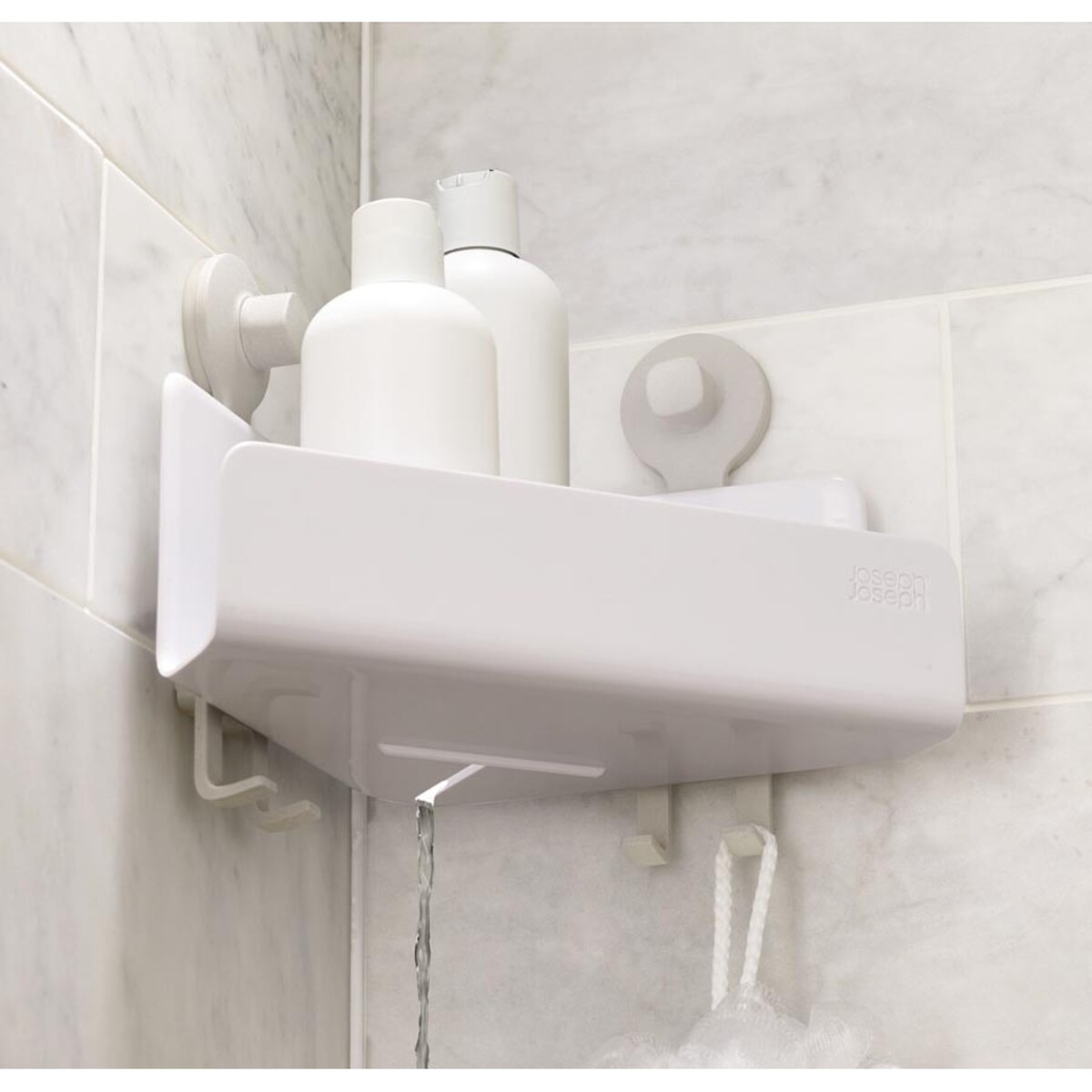 Zestaw 2 narożnych organizerów pod prysznic EasyStore, 22 x 18 x 26.5 cm, Joseph Joseph