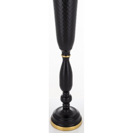 Wazon metalowy ozdobny 70x15,5x15,5 cm TIVOLA czarny