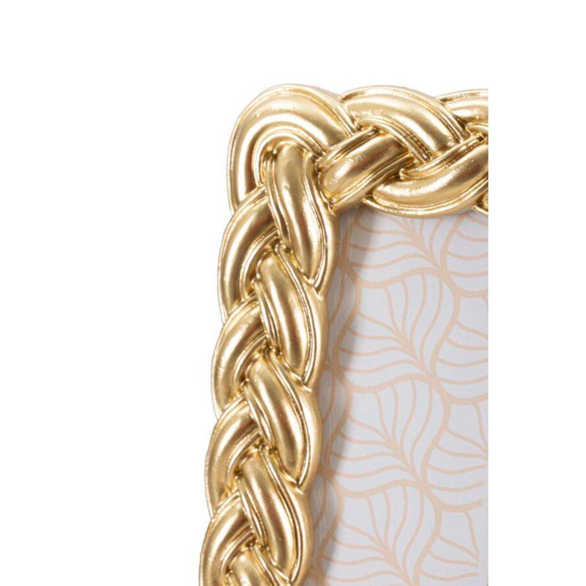 Złota ramka ze sztukaterią, 19 x 24,5 cm