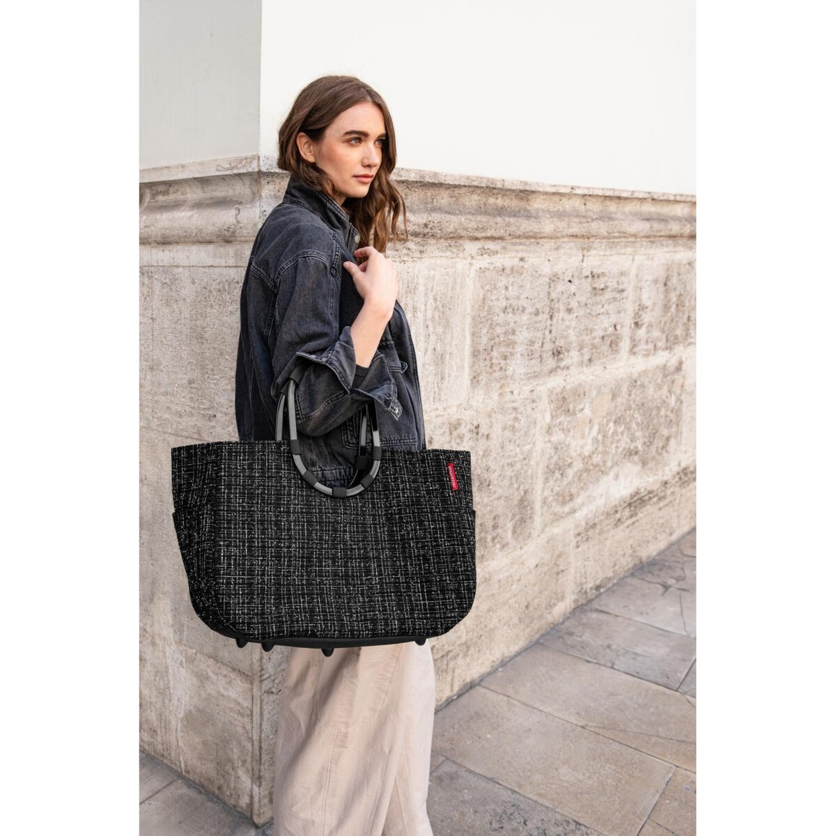 Torba LOOPSHOPPER L, bouclé black