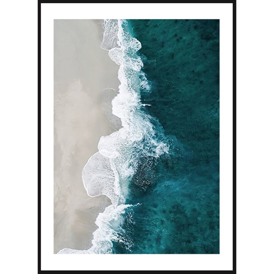 Poster Story, Plakat, Obraz - Morze z Lotu Ptaka, wymiary 21 x 30 cm