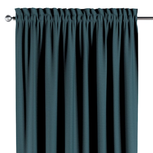 Zasłona na kanale z grzywką 1 szt. 130x260 niebieski