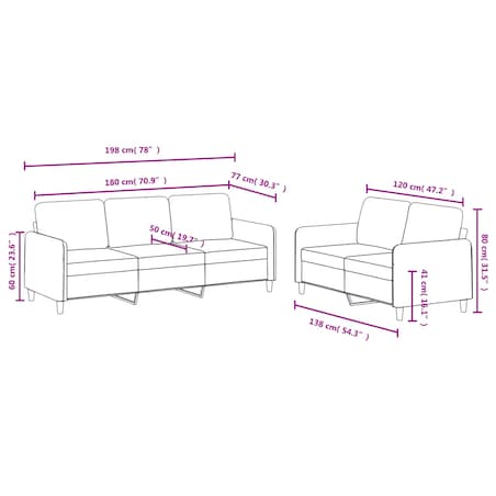 vidaXL 2-cz. komplet wypoczynkowy, ciemnozielony, aksamitny