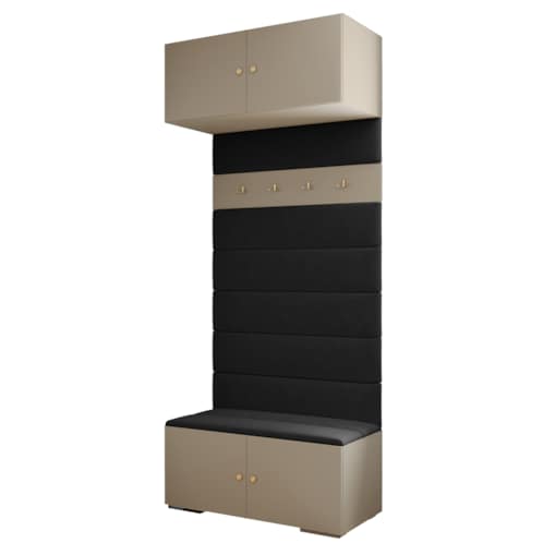 Garderoba do przedpokoju INOVA 2 kaszmir+złoty+manila18