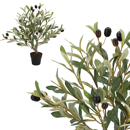 Drzewko OLIWNE sztuczne ROŚLINA kwiat JAK ŻYWE dekoracyjne ZIELONE w donicy